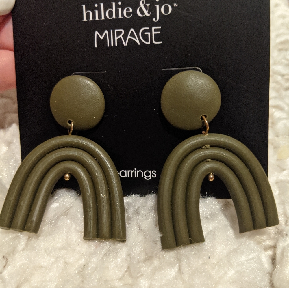 3 for $30 | Arch clay earrings